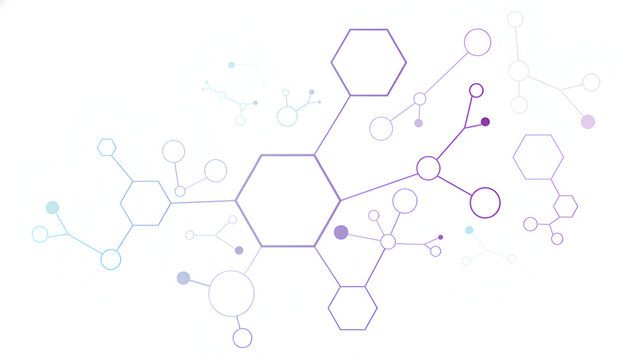molecule of chemistry, chemical formula, molecular pattern isolated