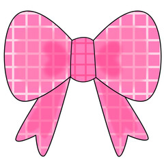 pink ribbon bow