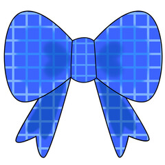 blue ribbon bow