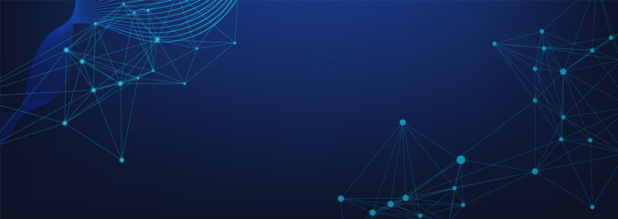 Abstract Technology Network Background  Digital Connection Design