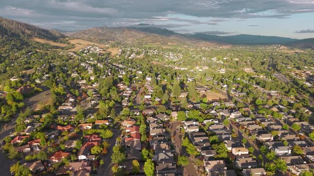Rincon Valley, Santa Rosa, CA Drone Golden Hour 4k