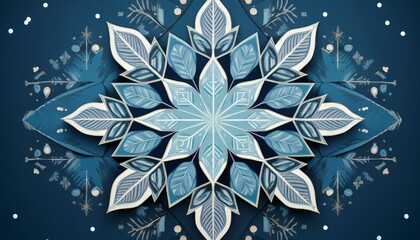 whimsical patchwork snowflake design