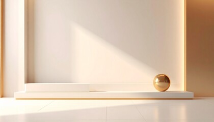 empty room with a mirror