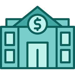 Bank Building solid icon