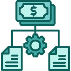 Obraz premium Financial Hierarchy solid icon