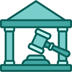 Court Building solid icon