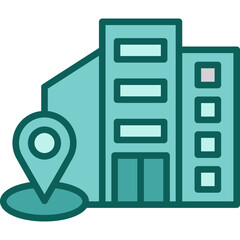 Corporate Building solid icon