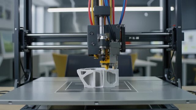 Large scale industrial style 3D Printing construction system concrete technology tone additive manufacturing architecture engineering innovation process for future smart building development