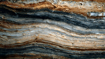 A macro view of warm stone with faint striations forming elegant linear abstract ground texture