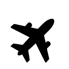 Obraz premium Holiday Vacation, Travel, Beach, icon black and white vector design