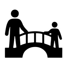 leadership icon black and white vector design 