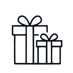 Wedding outline icon black and white vector design 