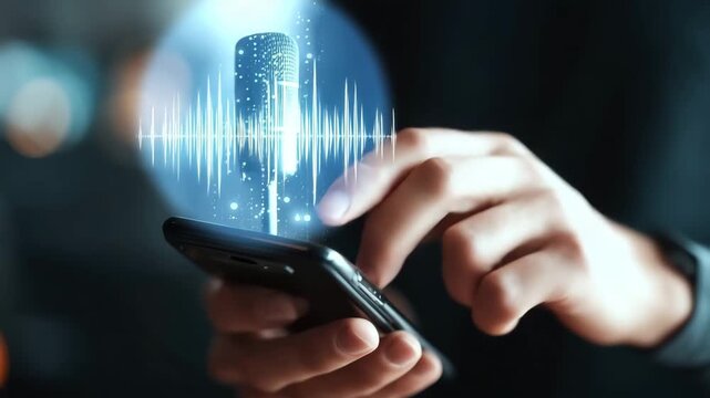Hand holding a mobile phone with a world map on the screen representing global digital communication