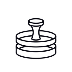  grill  outdoor cooking  icon outline black and white vector design 