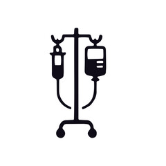 medical icon black and white vector design 