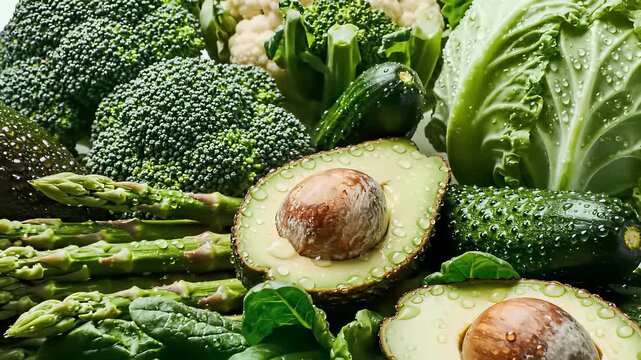 Fresh vegetables arranged in a colorful spring inspired composition, capturing the wholesome concept of healthy eating and dietary lifestyle choices perfect for promoting plant based nutrition.