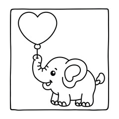 Bold and Easy Valentine's Day Coloring Page for Kids and Adults, Cozy Love Coloring Page, Cute and Cozy, Bold and Easy, Fun Romantic, Hygge-Inspired Designs, Valentine's Day, Self-love, Victor art.