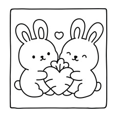 Bold and Easy Valentine's Day Coloring Page for Kids and Adults, Cozy Love Coloring Page, Cute and Cozy, Bold and Easy, Fun Romantic, Hygge-Inspired Designs, Valentine's Day, Self-love, Victor art.