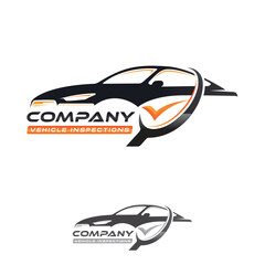 Automotive Inspection logo design template on white background