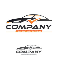 Automotive Inspection Company design template on white background