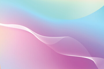 abstract gradient pastel background with wave line decoration