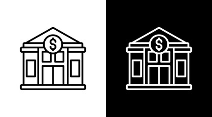 Dollar Coin With Icon Set Design