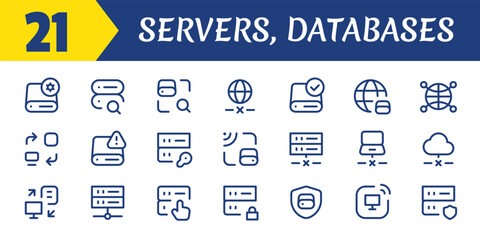 Servers, Databases Icon.eps