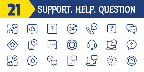 support help question icons.eps