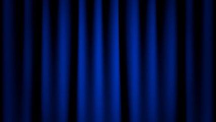 dark blue theater curtain with spotlight