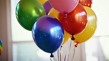 Bright and Colorful Party Balloons for Celebrations, Perfect for Birthdays and Festive Events Decor