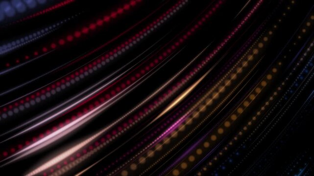  Vortex of neon Light. Spiraling rings of light against a deep black background. Looping 4k resolution video.