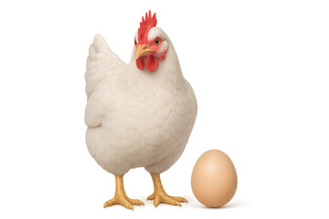 Fototapeta premium Chicken and egg solving a paradox concept