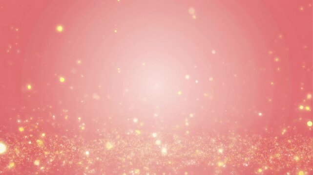 優しいブラッシュピンクのグラデーションを背景に、金色のスパークルがふわりと漂う甘くロマンティックな抽象映像です。
柔らかな輝きが上品なムードを引き立て、バレンタイン、ブライダル、ギフト関連の表現に最適。