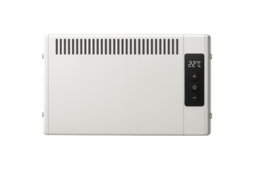 Modern electric wall heater with digital thermostat