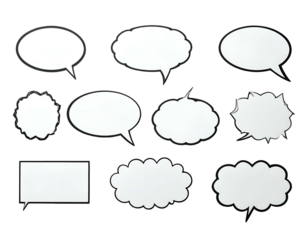 Collection of Hand Drawn Speech Bubbles