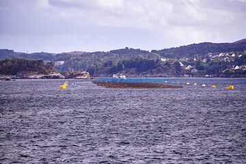 Small Lighthouse on Rocky Norwegian Coast