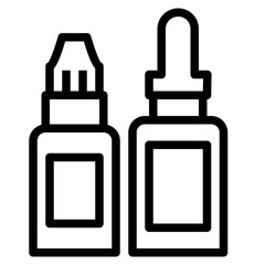 Obraz premium Two Bottles Icon