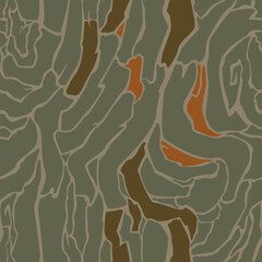 Vector seamless camo tiger stripe army fatigue pattern design