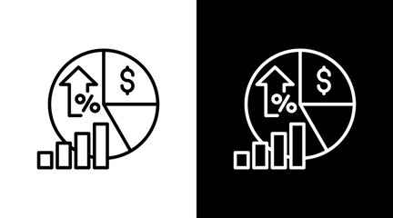 Gross Profit Margin With Icon Set Design
