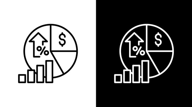 Gross Profit Margin With Icon Set Design