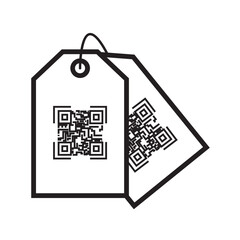 QR code icon. Barcode icon. Scan icon.  scaning icon. 
