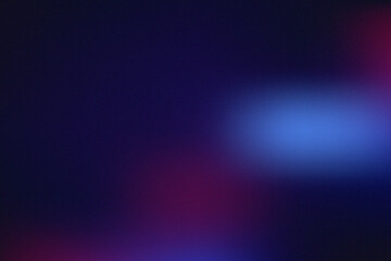 Abstract Dark Blue and Purple Gradient Background with Grainy Texture and Soft Light Blurs