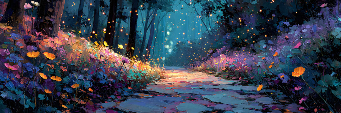 Dotted path with points