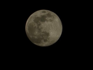 full moon over black