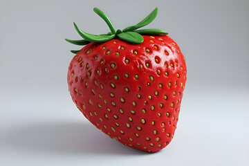 strawberry on white