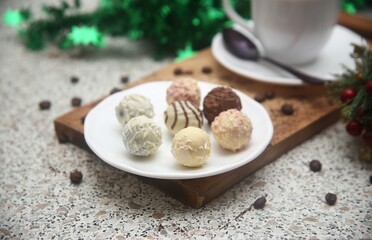 homemade chocolate on a plate