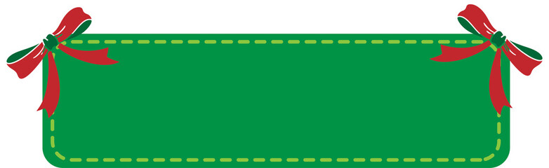 Cute Christmas Bow Title Frame