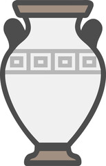 Vase With Handles Displayed on a Simple Background