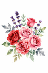 Obraz premium bouquet of pink roses