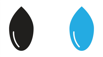 Water drop icon for nature. Vector illustration